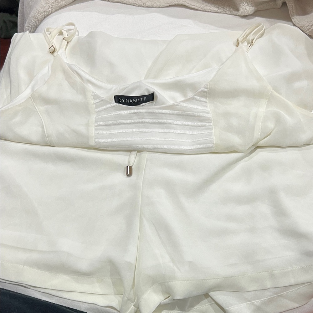 Dynamite Ivory Romper